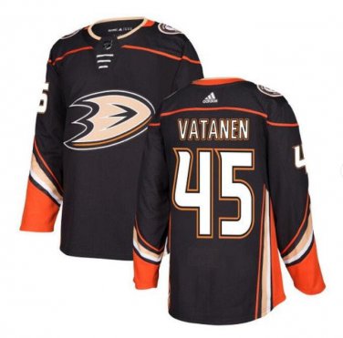 Men's Sami Vatanen #45 Anaheim Ducks Home Player Jersey Black