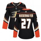 Women's Scott Niedermayer #27 Anaheim Ducks Home Player Jersey Black Size S M L XL XXL