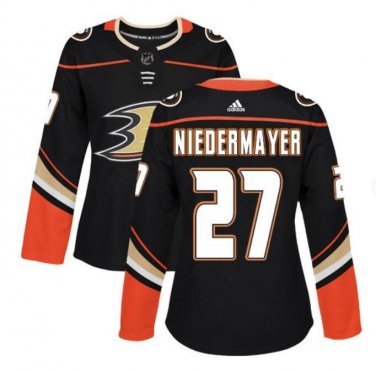Women's Scott Niedermayer #27 Anaheim Ducks Home Player Jersey Black Size S M L XL XXL