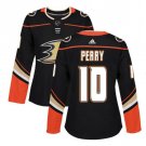 Women's Corey Perry #10 Anaheim Ducks Home Player Jersey Black Size S M L XL XXL
