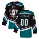 Custom Men's Anaheim Ducks Alternate Blank Jersey Black