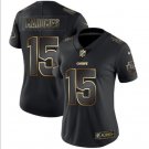 Women's Patrick Mahomes #15 Kansas City Chiefs Limited Player Jersey Black Gold Edition