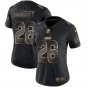 Women's Saquon Barkley #26 New York Giants Limited Player Jersey Black Gold Edition