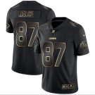 Men's Travis Kelce #87 Kansas City Chiefs Limited Player Jersey Black Gold Edition