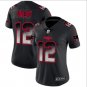 Women's Tom Brady #12 New England Patriots 2019 Limited Player Jersey Black Smoke Fashion