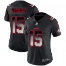 Women's Patrick Mahomes #15 Kansas City Chiefs 2019 Limited Player Jersey Black Smoke Fashion