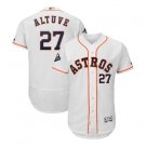 Men's Jose Altuve #27 Houston Astros 2019 World Series Bound Flex Base Player Jersey White