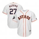 Men's Jose Altuve #27 Houston Astros 2019 World Series Bound Cool Base Player Jersey White