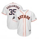 Men's Justin Verlander #35 Houston Astros 2019 World Series Bound Cool Base Player Jersey White