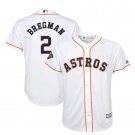 Youth Alex Bregman #2 Houston Astros 2019 World Series Bound Cool Base Player Jersey White