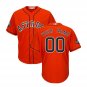 Custom Men's Houston Astros 2019 World Series Bound Cool Base Jersey Orange