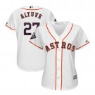 Women's Jose Altuve #27 Houston Astros 2019 World Series Bound Cool Base Player Jersey White