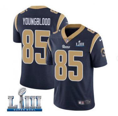 Men's Jack Youngblood #85 Los Angeles Rams Limited Player Jersey Navy