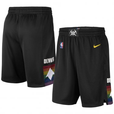 Men's Denver Nuggets 2019/20 City Edition Swingman Shorts Black