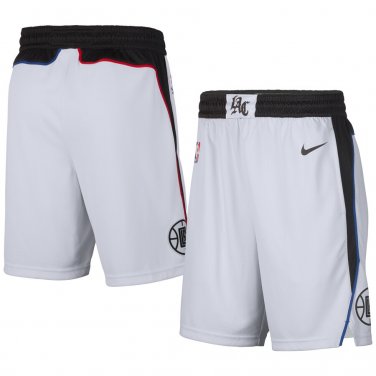 Men's LA Clippers 2019/20 City Edition Swingman Shorts White