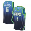 Men's Kristaps Porzingis #6 Dallas Mavericks 2019/20 Swingman Jersey Blue City Edition