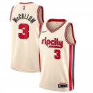 Men's C.J. McCollum #3 Portland Trail Blazers 2019/20 Swingman Jersey Cream City Edition