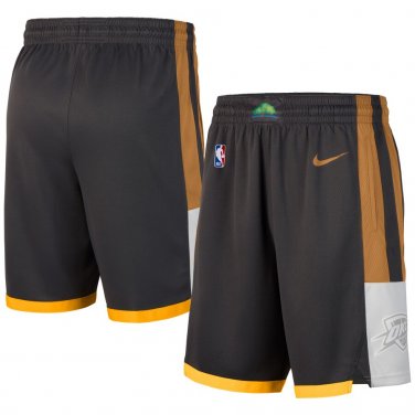 Men's Oklahoma City Thunder 2019/20 City Edition Swingman Shorts Charcoal