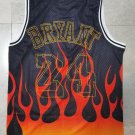 Men's Kobe Bryant #8 #24 Los Angeles Lakers Flame Version Jersey