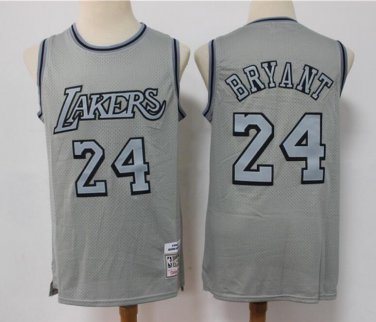 Men's Kobe Bryant #24 Los Angeles Lakers Limited Jersey - Gray