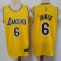 Men's LeBron James #6 Los Angeles Lakers 2021/22 Diamond Swingman Jersey Icon Edition Gold