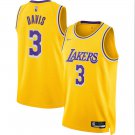 Men's Anthony Davis #3 Los Angeles Lakers 2021/22 Diamond Swingman Jersey Icon Edition Gold