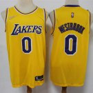 Men's Russell Westbrook #0 Los Angeles Lakers 2021/22 Diamond Swingman Jersey Icon Edition Gold