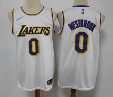 Men's Russell Westbrook #0 Los Angeles Lakers 2021/22 Diamond Swingman Jersey Edition White