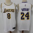 Men's Kobe Bryant #8 / 24 Los Angeles Lakers 2021/22 Diamond Swingman Jersey Edition White