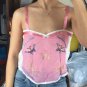 Vintage embroidered tank S M