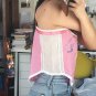 Vintage embroidered tank S M