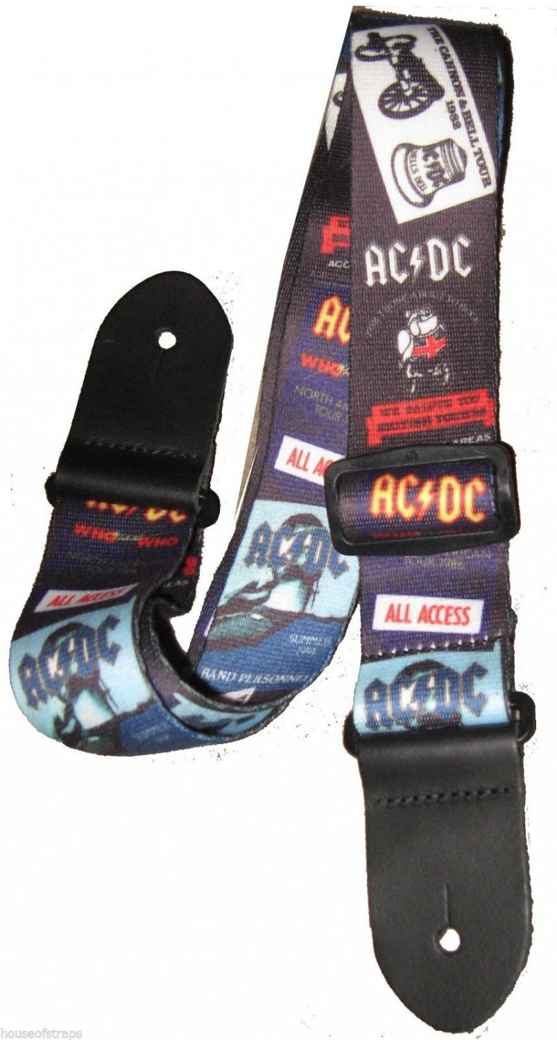 AC/DC MATERIAL GUITAR STRAP ANGUS YOUNG