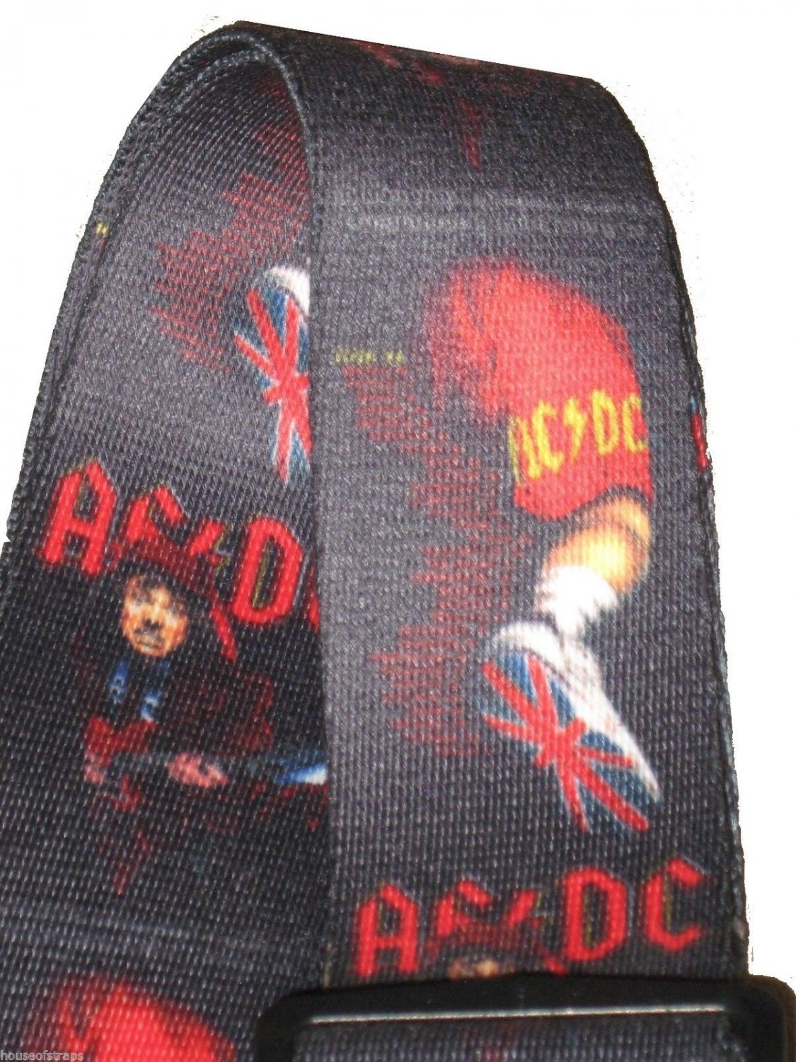 AC/DC MATERIAL GUITAR STRAP ANGUS YOUNG