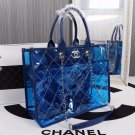 Chanel Sapphire Ice Cream Purse Transparent Sheepskin material authentic retails for 1200