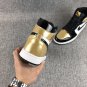 Air Jordan 1 black gold Tennis Shoes