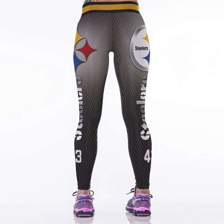 Pittsburgh Steelers #43 Football Sports Leggings Womens