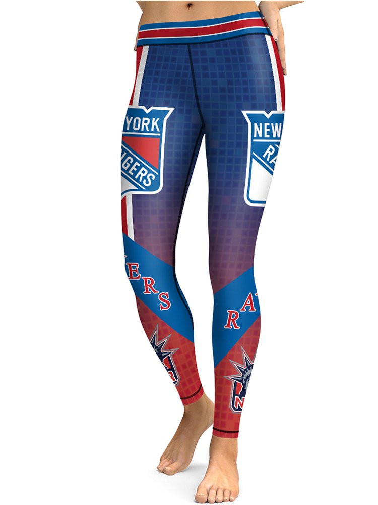 New York Rangers NHL Hockey Women's Leggings