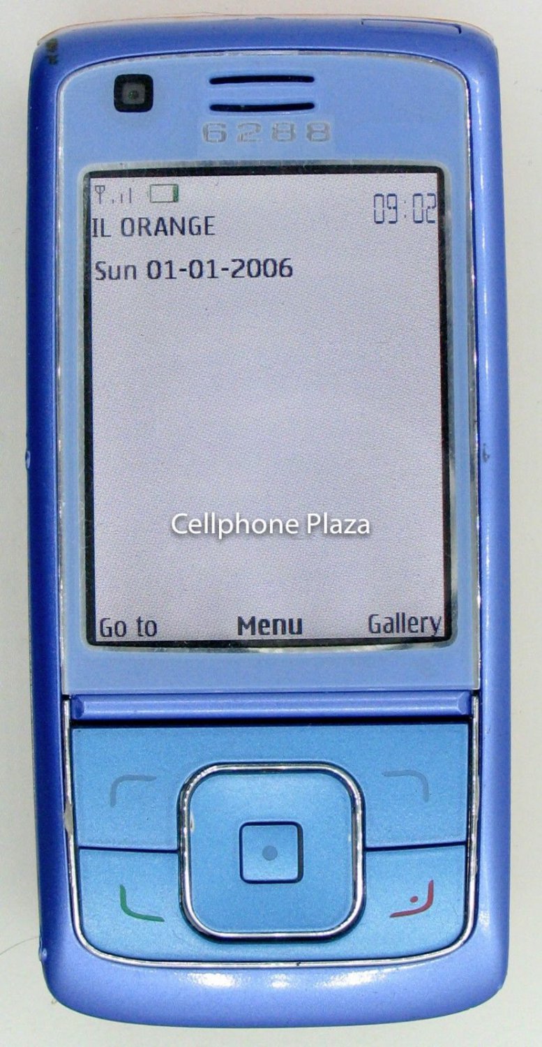 Nokia 6288 RM-78 - Black and Orange Unlocked Israel Used Cellphone