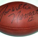 Jets Joe Willie Namath Autographed Signed Football & Proof PSA