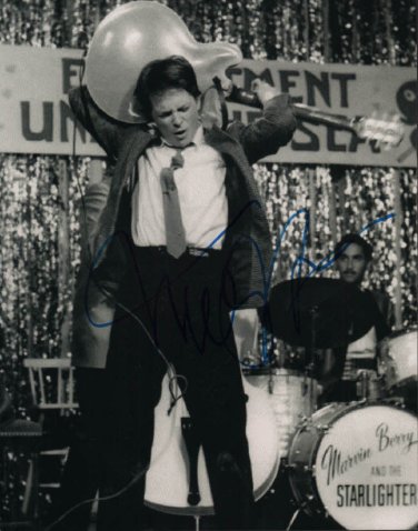 Michael J. Fox Autographed Back To The Future 11x14 Prom Photo AFTAL