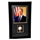 Jimmy Carter President Signed Baseball Photo Shadowbox Display PSA Exact Video P