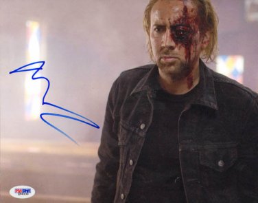 Nicolas Cage Autographed Missing Eye Photo UACC RD PSA/DNA AFTAL