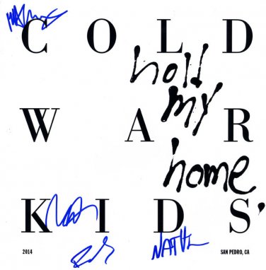 Cold War Kids Autographed X4 Hold My Home Album Flat AFTAL UACC RD COA