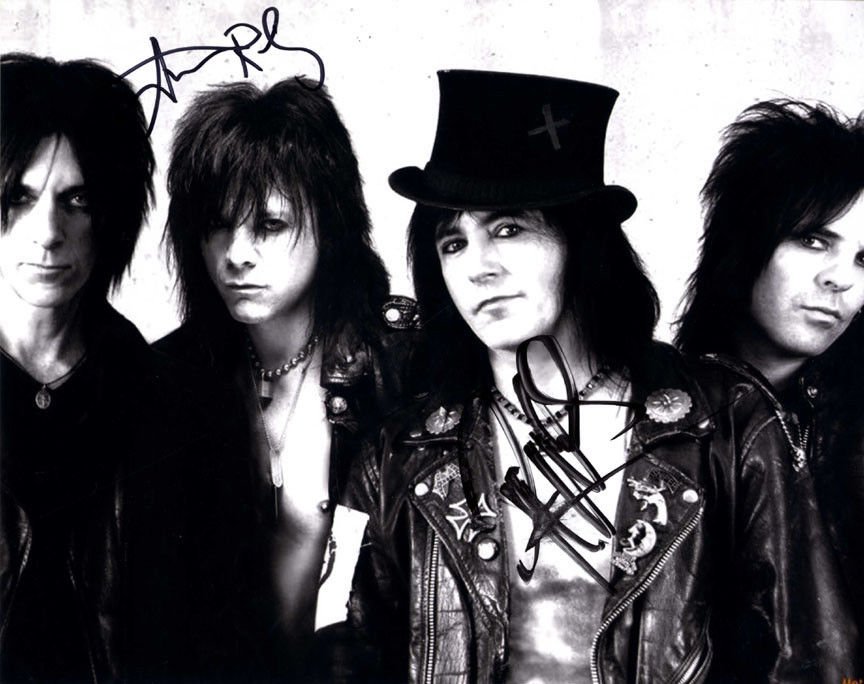 Phil Lewis Steve Riley Signed L.A. Guns 8x10 Photo AFTAL UACC RD COA