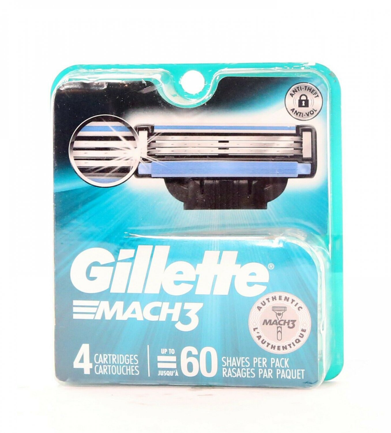 Gillette Mach3 Men's Razor Blade Refills 4ct