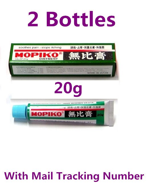 Mopiko Ointment 20g Relieve Itching Aches Pains and Irritation Insect Bites x 2 Bottles
