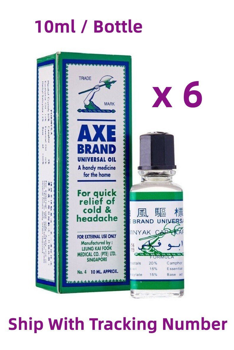 AXE Brand Universal Oil 10ML For Pain Relief x 6 Bottles