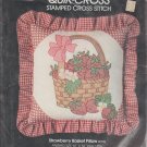 STRAWBERRY BASKET PILLOW STAMPEDE CROSS STITCH KIT