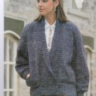 double knit sweater  (women's top) ** knit leaflet