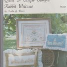 RABBIT WELCOME (quiet & simple sampler) ** cross stitch
